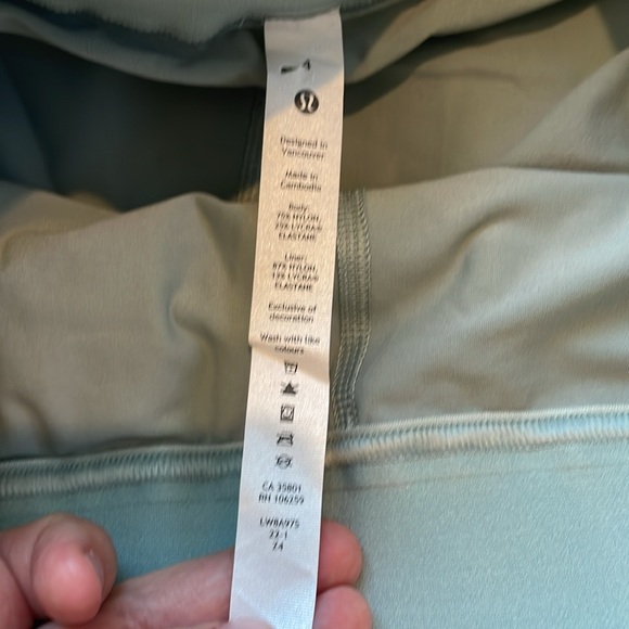 LULULEMON HIGH RISE TENNIS TIME SKIRT/SKORT-SILVER BLUE-size 4 15” - Picture 7 of 10